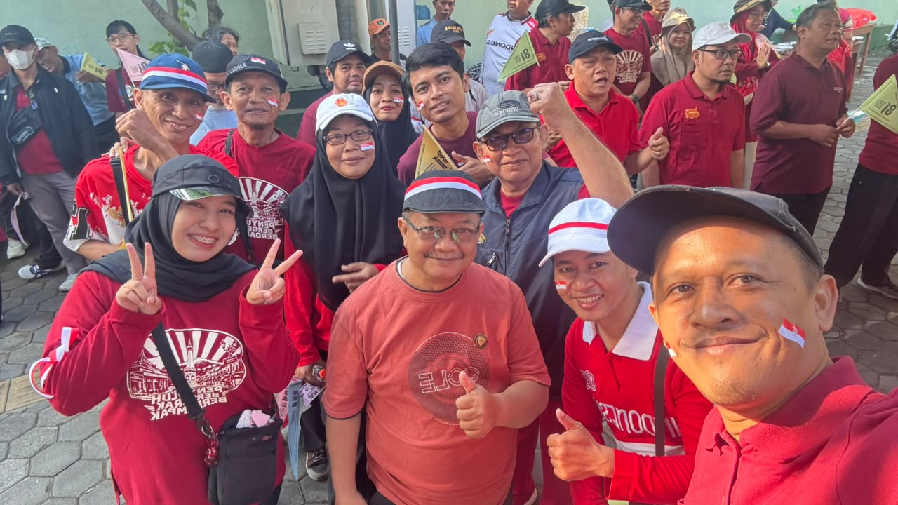 KUA Gedongtengen Ikuti Jalan Sehat Kerukunan dalam Semarak Kemerdekaan RI ke-81